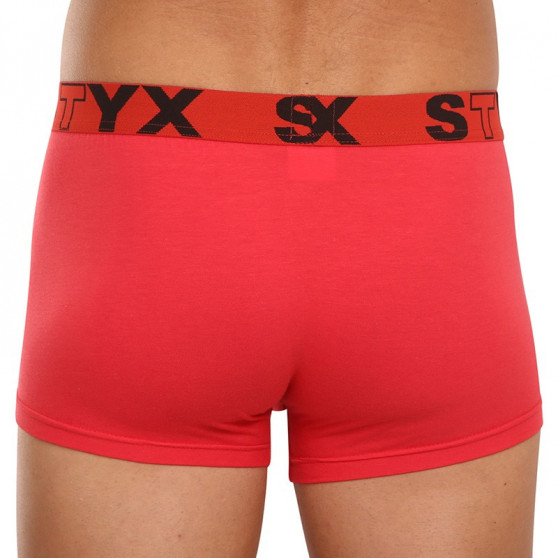 Boxeri bărbați Styx elastic sport roșii (G1064)