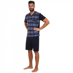 Pijama bărbați Foltýn albastră mărimi mari (FPTN1)
