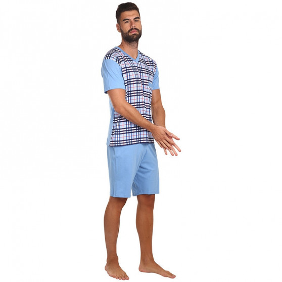 Pijama bărbați Foltýn albastră mărimi mari (FPTN3)