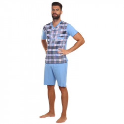 Pijama bărbați Foltýn albastră mărimi mari (FPTN3)