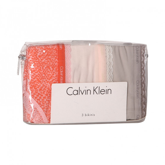 3PACK chiloți damă Calvin Klein multicolori (QD3804E-13Z)
