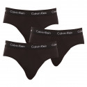 3PACK slipuri bărbați Calvin Klein negre (U2661G-XWB)