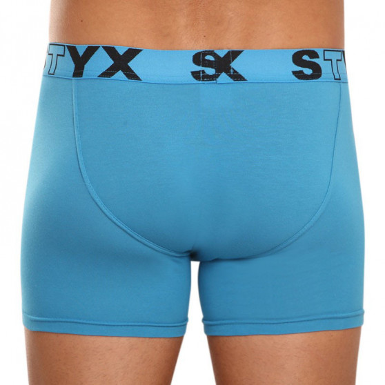 3PACK boxeri bărbați Styx long elastic sport albastru (U9676869)