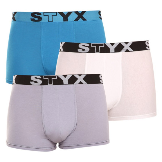 3PACK boxeri bărbați Styx elastic sport multicolor (G969106167)