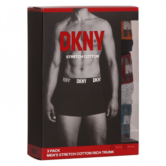 3PACK boxeri bărbați DKNY Bellevue multicolori (U5_6654_DKY_3PKA)