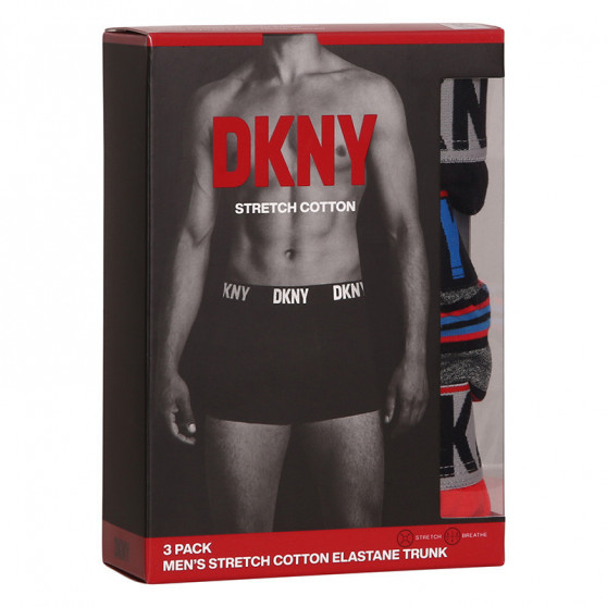 3PACK boxeri bărbați DKNY Elkins multicolori (U5_6659_DKY_3PKA)