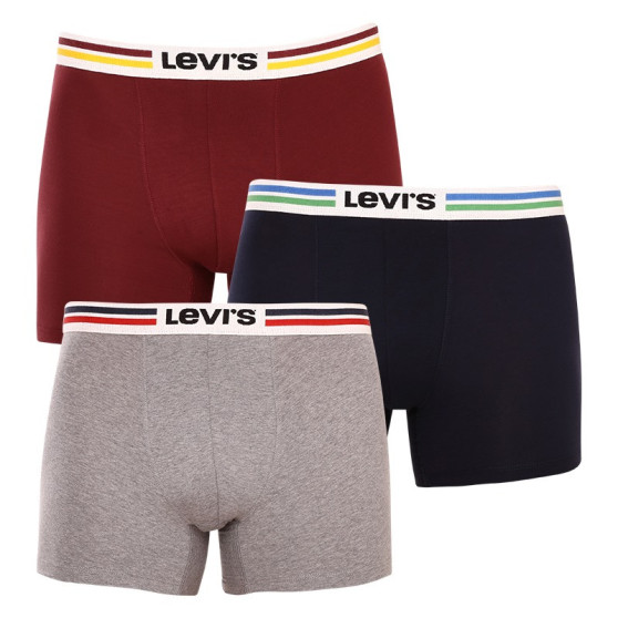3PACK boxeri bărbați Levis multicolori (701221226 001)