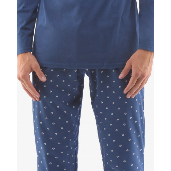 Pijama bărbați Gino albastră (79129)