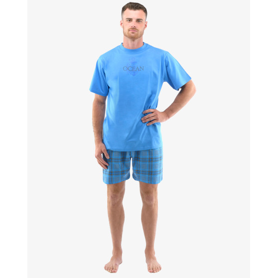 Pijama bărbați Gino albastră (79136-DBMDxG)