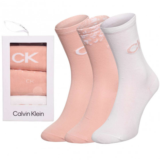 3PACK șosete damă Calvin Klein multicolore (701219849 001)