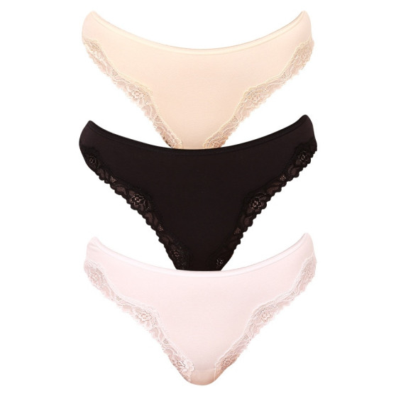 3PACK tanga damă Andrie multicolor (PS 2350 B)