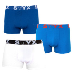 3PACK boxeri bărbați Styx elastic sport supradimensionați multicolor (R9676861)