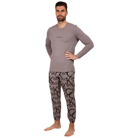 Pijamale pentru bărbați Calvin Klein gri (NM2178E-6NT)