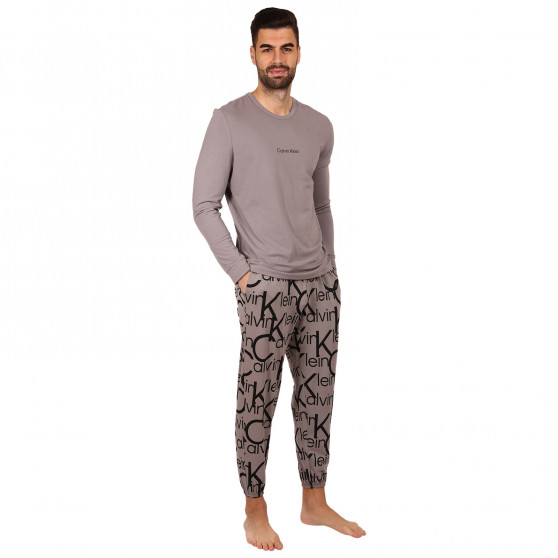Pijamale pentru bărbați Calvin Klein gri (NM2178E-6NT)