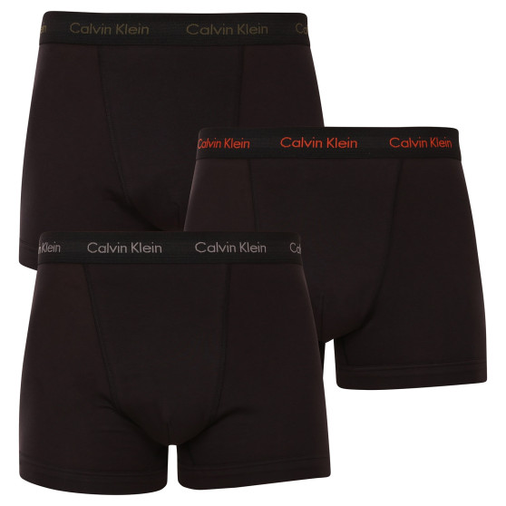 3PACK boxeri bărbați Calvin Klein negri (U2662G-6GN)