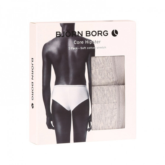 2PACK chiloți damă Bjorn Borg gri (10000001-MP003)