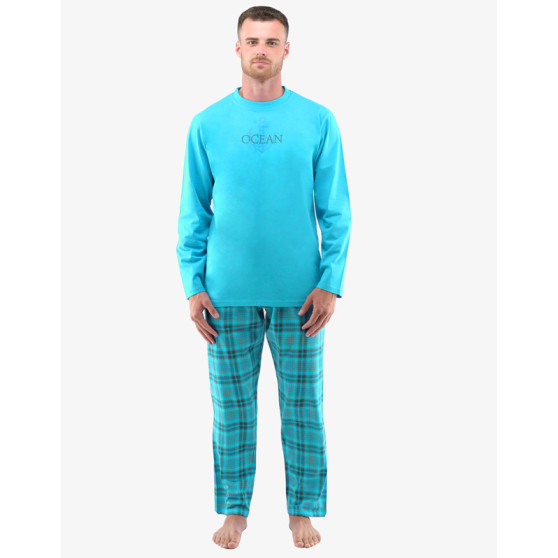Pijama bărbați Gino albastră (79135-MYMDxG)