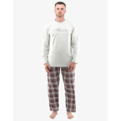 Pijama bărbați Gino multicoloră mărimi mari (79133-LxGDCF)