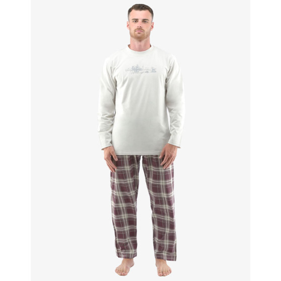 Pijama bărbați Gino multicoloră mărimi mari (79133-LxGDCF)