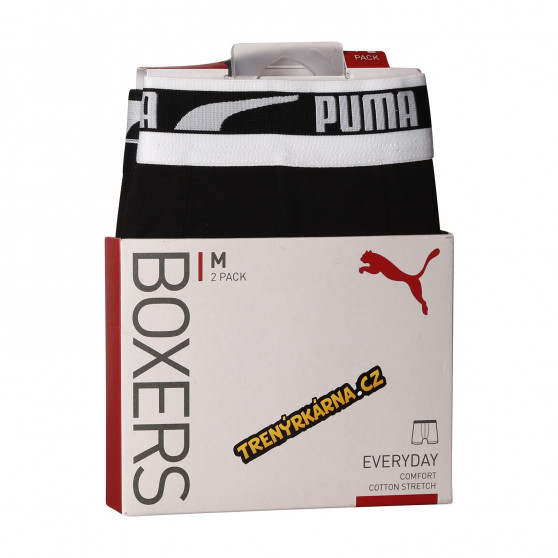 2PACK boxeri bărbați Puma negri (701219366 003)