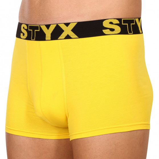 Boxeri bărbați Styx elastic sport galben (G1068)