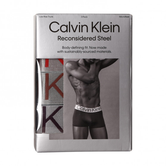 3PACK boxeri bărbați Calvin Klein negri (NB3074A-6J4)