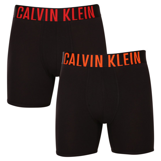 2PACK boxeri bărbați Calvin Klein negri (NB2603A-6NB)
