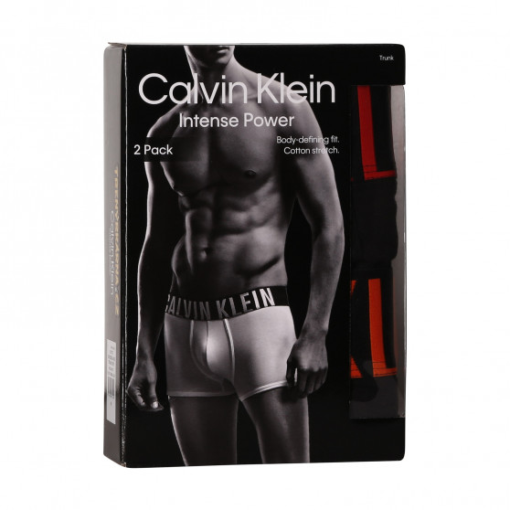 2PACK boxeri bărbați Calvin Klein negri (NB2602A-6NB)