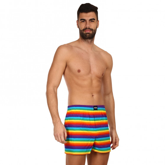 Boxeri largi bărbați Happy Shorts multicolori (HS 354)