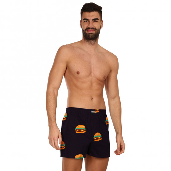 Boxeri largi bărbați Happy Shorts multicolori (HS 314)