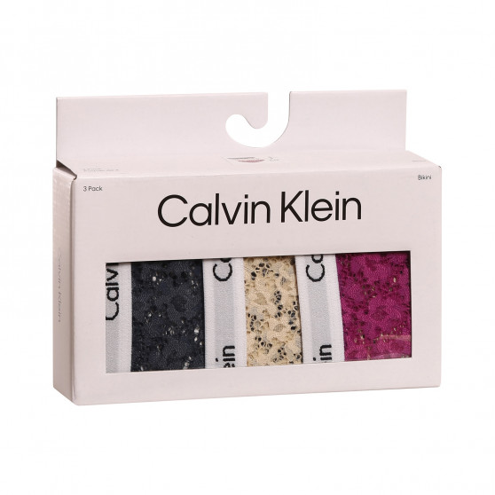 3PACK chiloți damă Calvin Klein multicolori (QD3926E-6Q2)