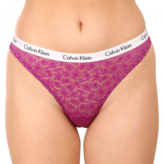 3PACK Chiloți damă brazilieni Calvin Klein multicolori (QD3925E-6Q2)