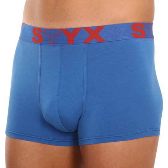 3PACK boxeri bărbați Styx elastic sport albastru (3G96789)