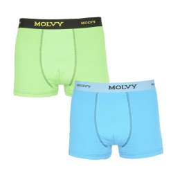 2PACK boxeri bărbați Molvy multicolori (MP-103537-BEU)