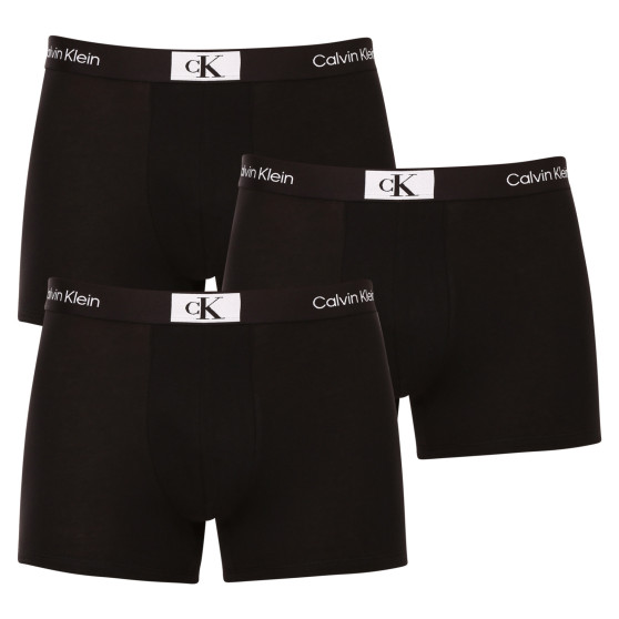 3PACK boxeri bărbați Calvin Klein negri (NB3528A-UB1)