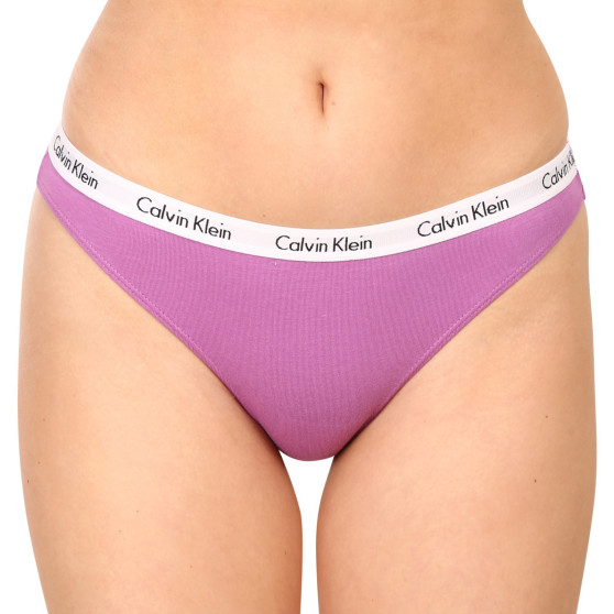 3PACK chiloți damă Calvin Klein multicolori (QD3588E-CFU)