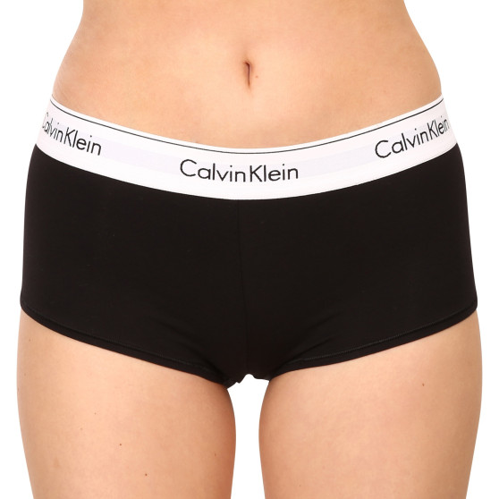 Chiloți pentru femei cu picior Calvin Klein negru (F3788E-001)