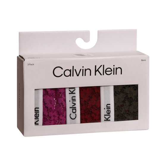 3PACK chiloți damă Calvin Klein multicolori supradimensional (QD3975E-6VY)