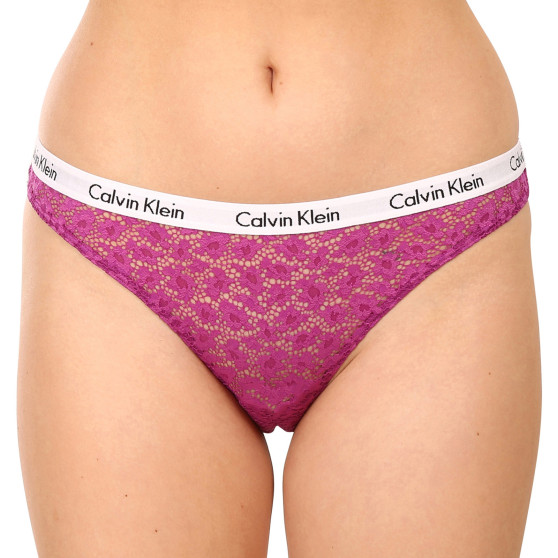 3PACK chiloți damă Calvin Klein multicolori supradimensional (QD3975E-6VY)