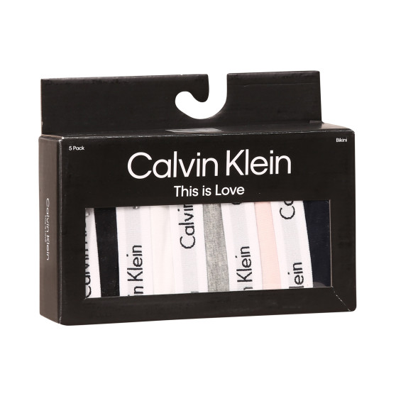 5PACK chiloți damă Calvin Klein multicolori (QD3586E-E6T)