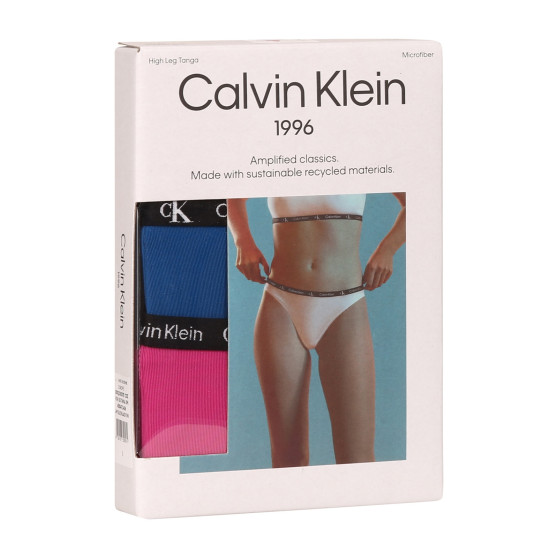 2PACK Chiloți damă brazilieni Calvin Klein multicolori (QD5037E-C0Z)