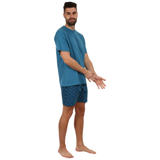Pijama bărbați Gino albastră (79130-DZMMGA)