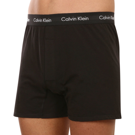 2PACK Boxeri largi bărbați Calvin Klein negri (NB3522A-UB1)
