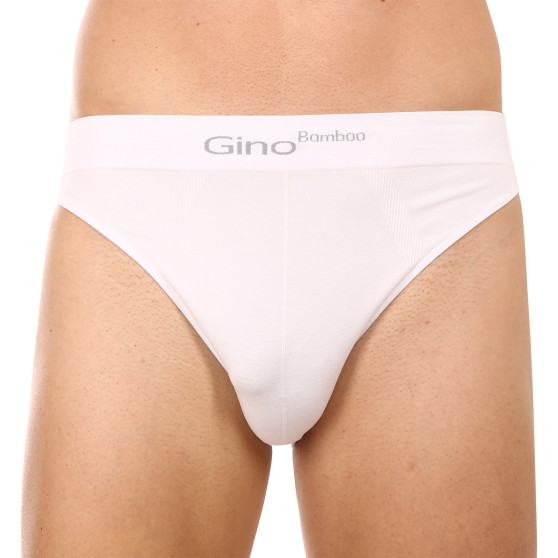 Slipuri bărbați Gino bambus albe (50003)