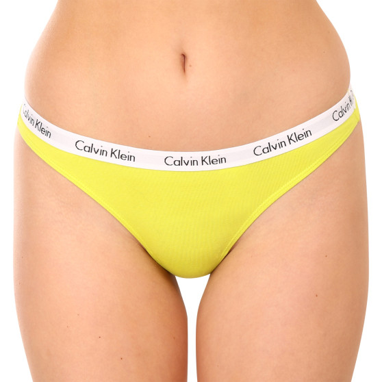 5PACK tanga damă Calvin Klein multicolor (QD3585E-BNG)