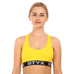 Sutien pentru femei Styx sport galben (IP1068)