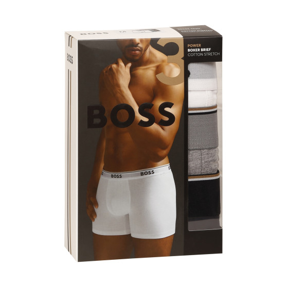 3PACK boxeri bărbați BOSS multicolori (50475282 999)