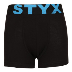 Boxeri pentru copii Styx sport elastic negru (GJ961)