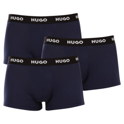 3PACK boxeri bărbați Hugo Boss albastru închis (50469786 410)