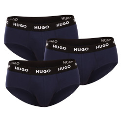 3PACK chiloți bărbați Hugo Boss albastru închis (50469763 410)